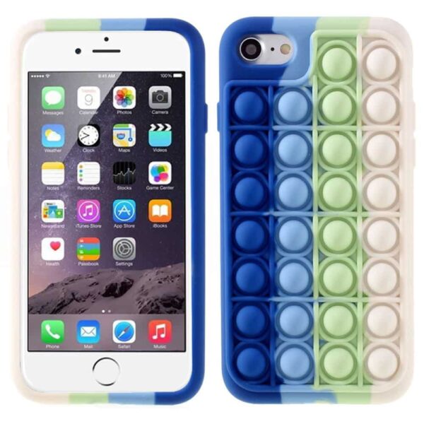 iPhone 8 PopIt Cover Blå